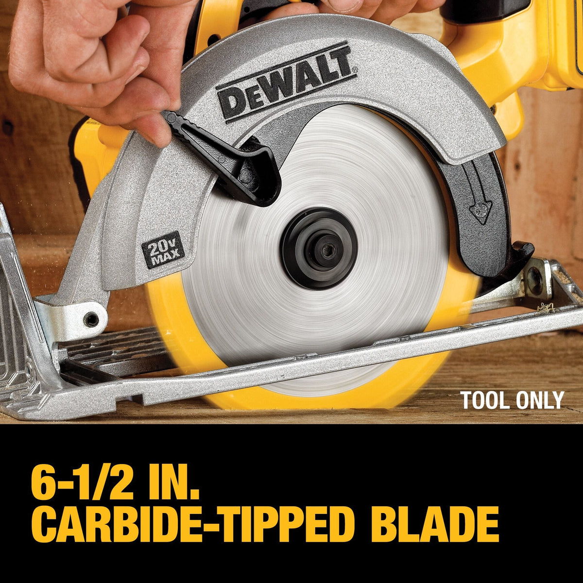 DEWALT 20V MAX* 6-1/2-Inch (165mm) Circular Saw (Tool Only) – Reconditioned