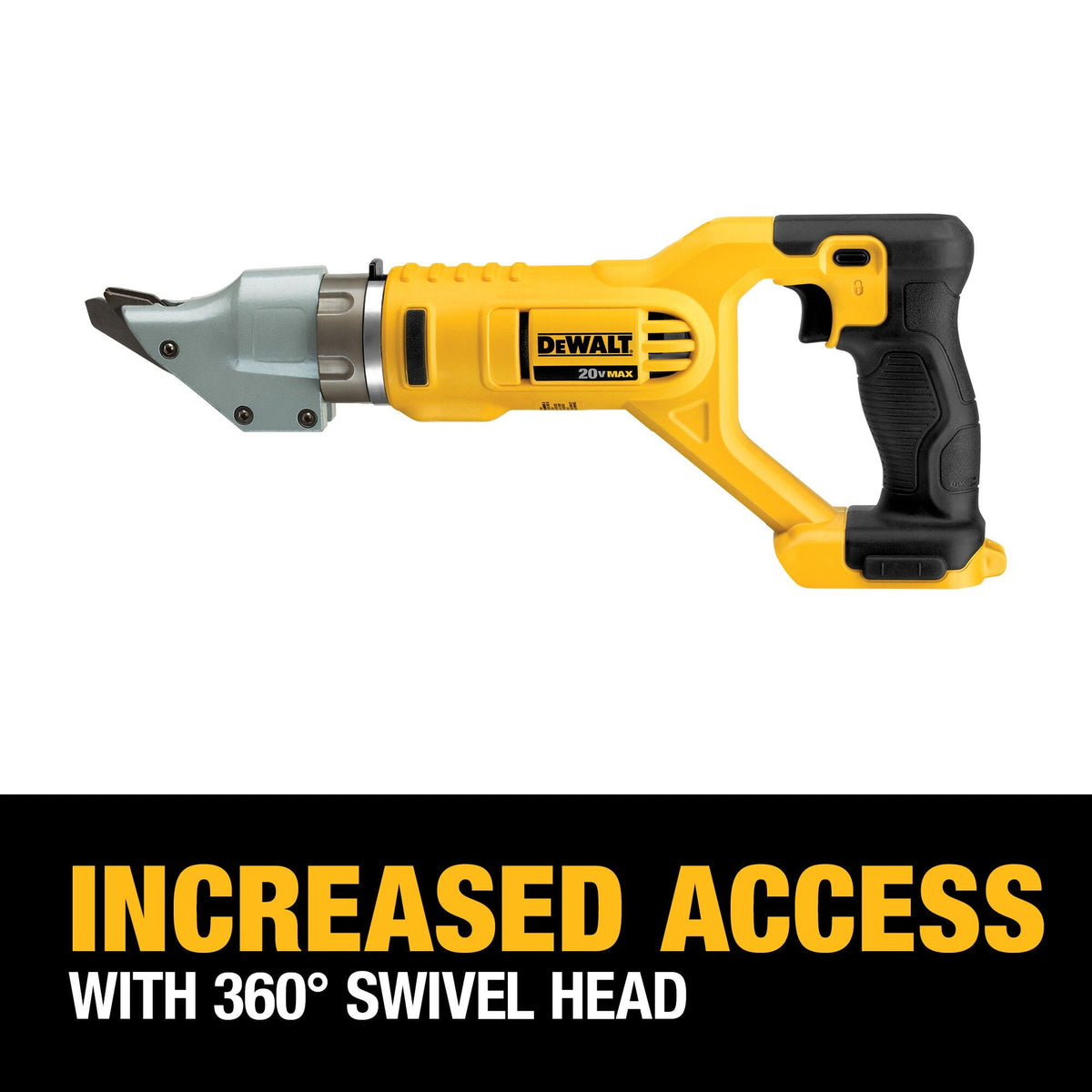 DEWALT 20V MAX* 14 Gauge Swivel Head Double Cut Metal Shear (Tool Only) – Reconditioned