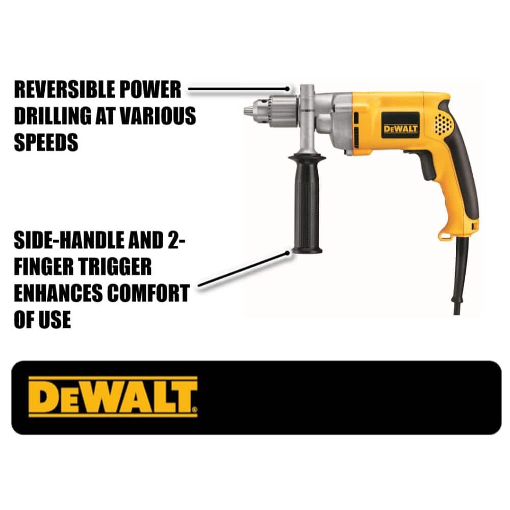 DEWALT 1/2-Inch (13mm) Corded Electric Variable Speed Drill – Reconditioned