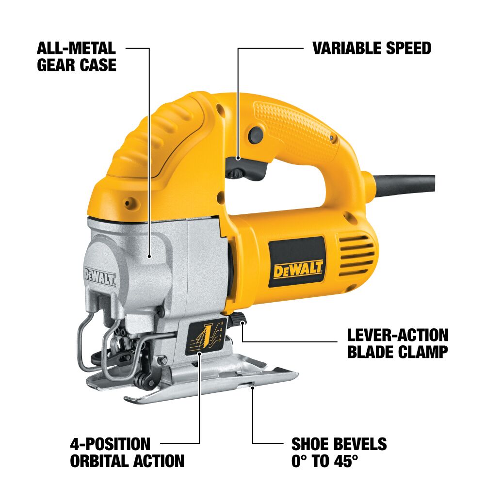 DEWALT 5.5 Amp Electric Variable Speed Jig Saw – Reconditioned