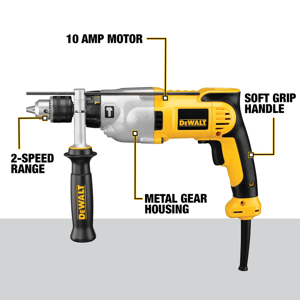 DEWALT 1/2 in. VSR Pistol Grip Hammer Drill – Reconditioned