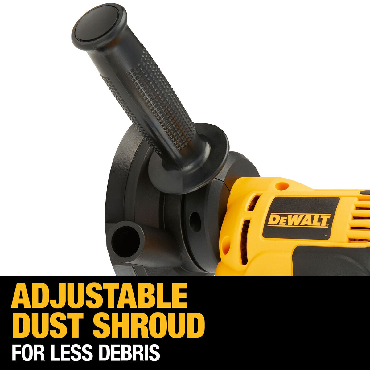 Lijadora rotativa DEWALT, velocidad variable, campana de extracción, 5 pulgadas – Reacondicionada