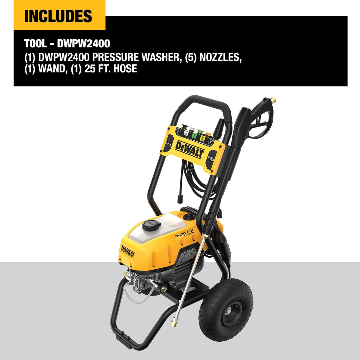 DEWALT 2400 PSI 1.1 GPM Electric Pressure Washer – Reconditioned