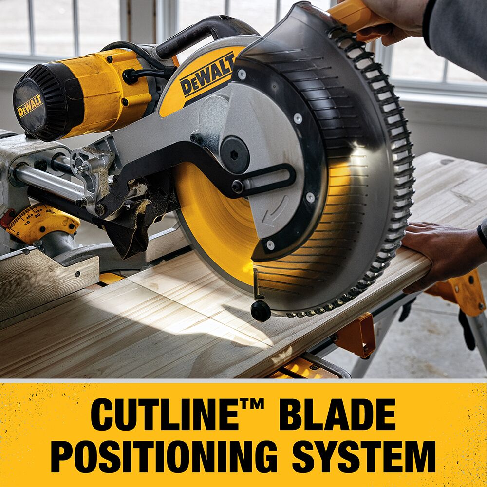 Sierra ingletadora deslizante de doble bisel DEWALT de 12 pulgadas (305 mm) – Reacondicionada